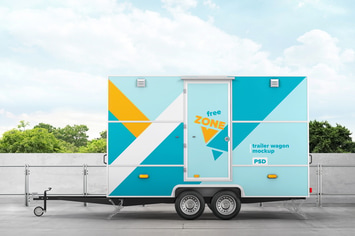 Trailer Wagon Mockup