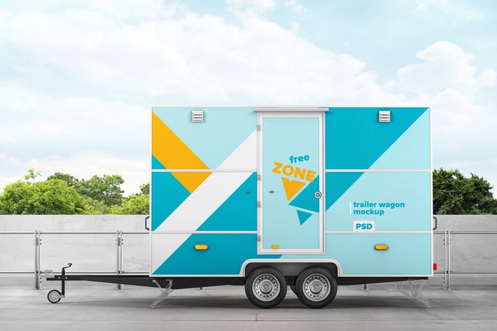 Trailer Wagon Mockup