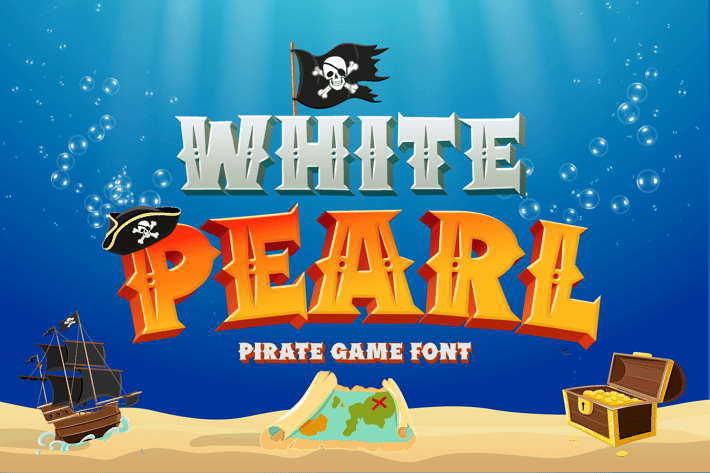 White Pearl - Gaming font