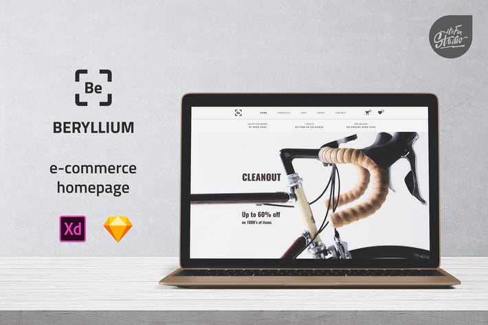 Beryllium - E-commerce Homepage UI Template