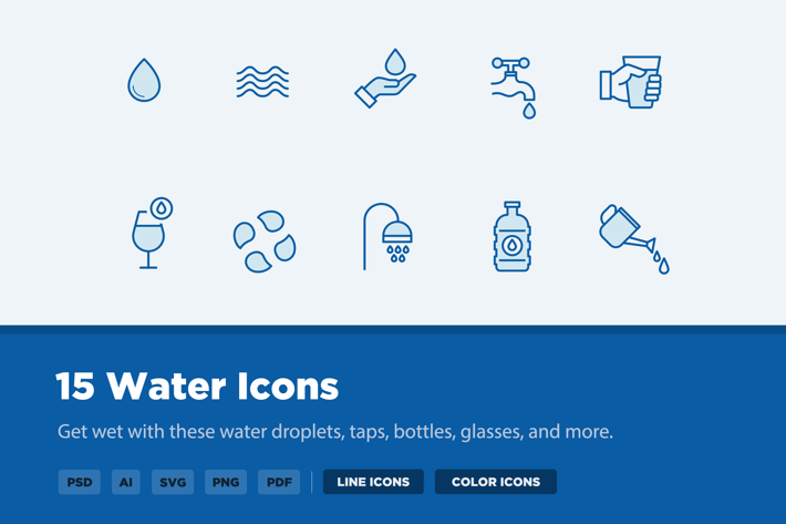 15 Water Icons