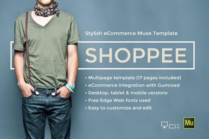Shoppee - Stylish eCommerce Muse Template