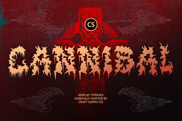 Cannibal – Black Metal Font