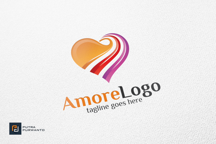Amore / Heart - Logo Template
