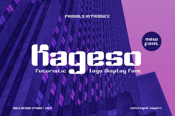 Kageso - Futiristic Font