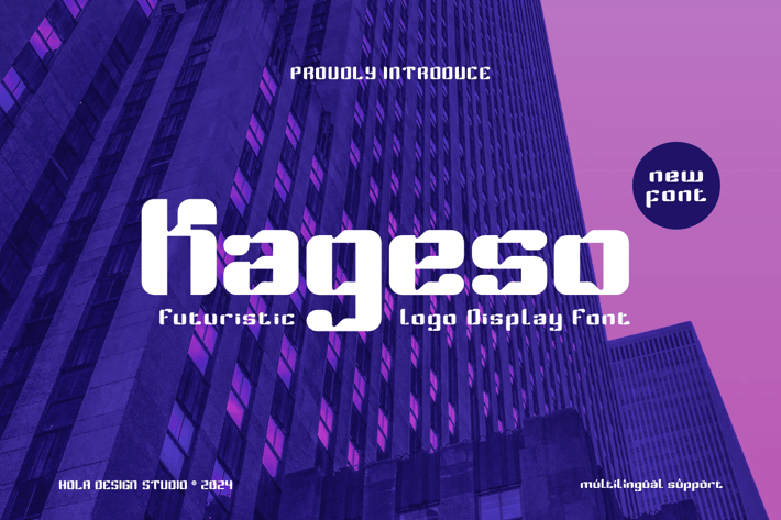 Kageso - Futiristic Font