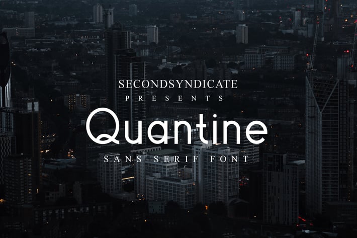 Quantine - sans serif font