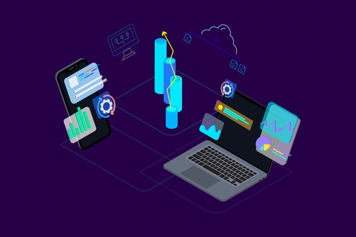 Blockchain Platform Isometric Illustration 14