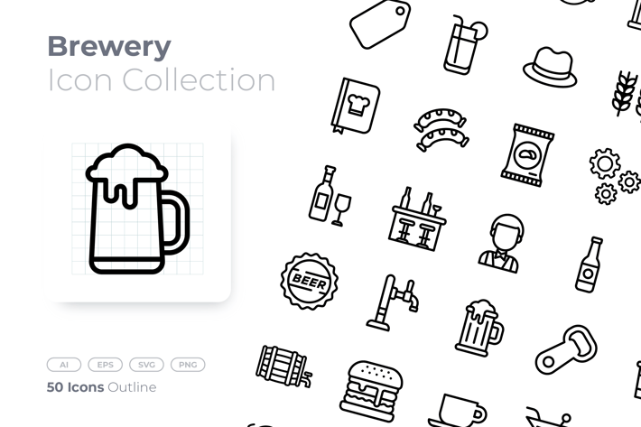 Brewery Outline Icon