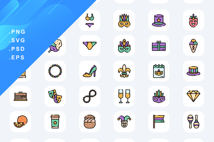 Mardi Gras Icons