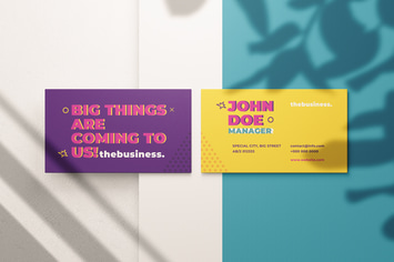 Realistic Business Card Mock-Up