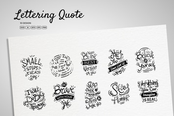 Lettering Quote