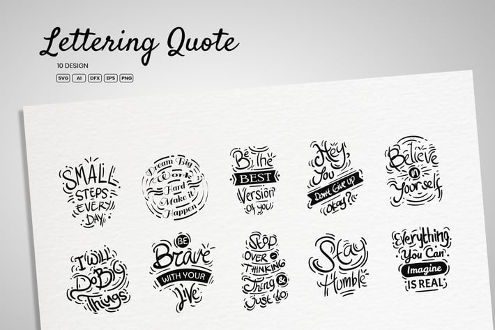 Lettering Quote