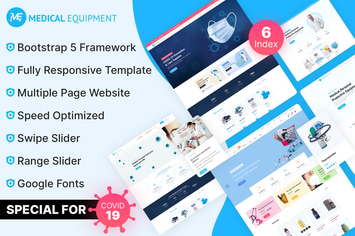 Medical Equipment - PPE Kit HTML Template