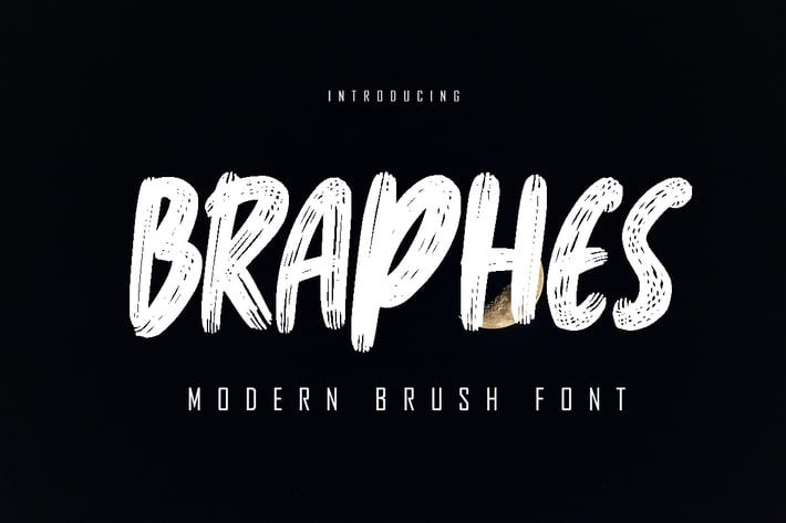 Braphes Modern Brush Font