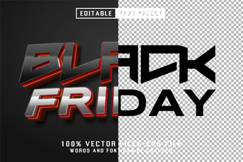 Black Friday 3d Text - Editable Text Effect