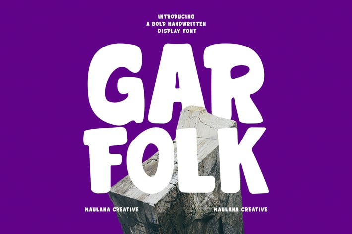 Garfolk Handwritten Display Font