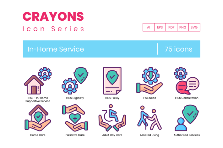 75 In-Home Services Icons