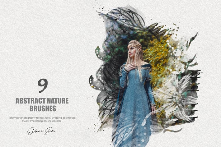 9 Abstract Nature Photoshop Brushes