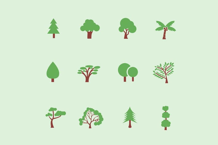 12 Tree & Foliage Icons