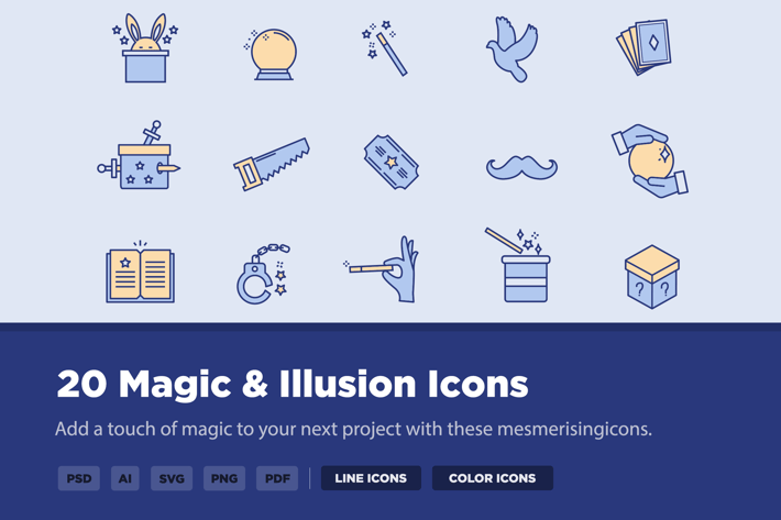 20 Magic & Illusion Icons