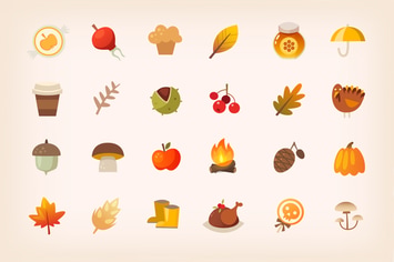 Autumn icons