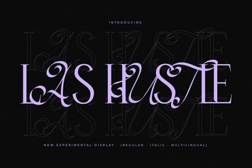 Las Hustle Experimental Display Font