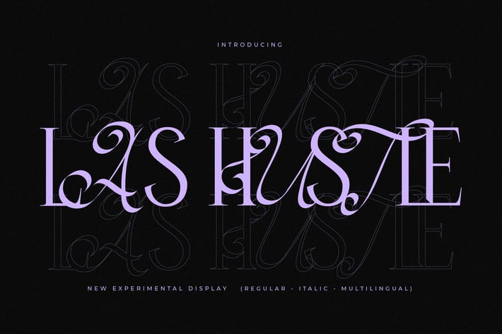 Las Hustle Experimental Display Font
