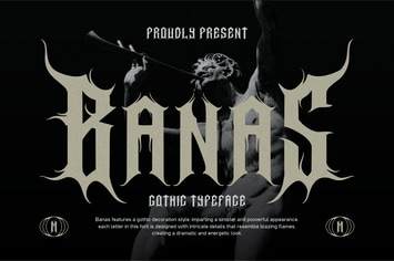 Banas - Blackletter Font