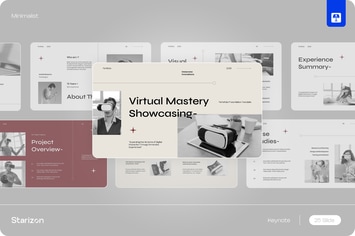 Grey Minimalist VR Technology Portfolio • 005