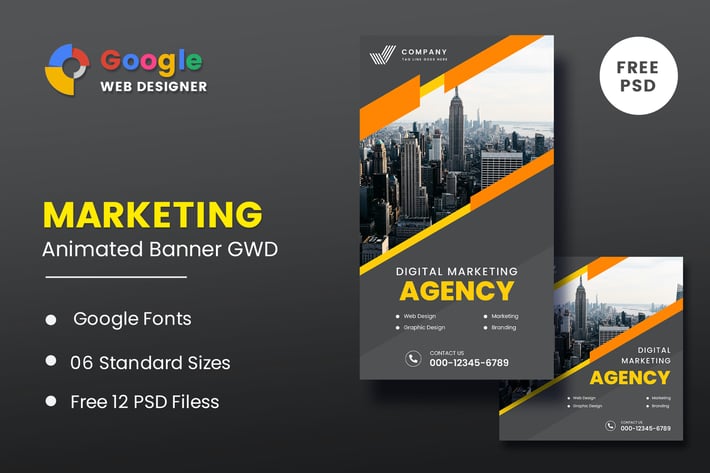 Marketing Animated Banner Google Web Designer