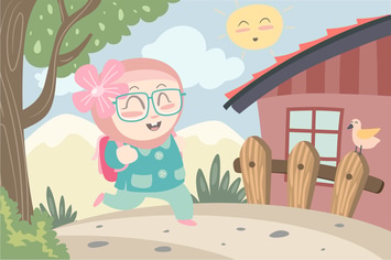 Happy to School Vector