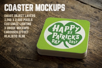 Coaster Mockups Volume 1