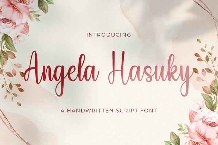 Angela Hasuky - Handwritten Font