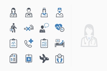 Medical Services Icons Set 2 - Blue Series