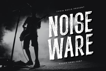 Noiseware - Handbrushed Font