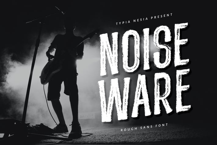 Noiseware - Handbrushed Font