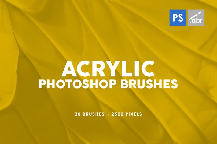 30 Acrylic Photoshop Stamp Brushes Vol. 3