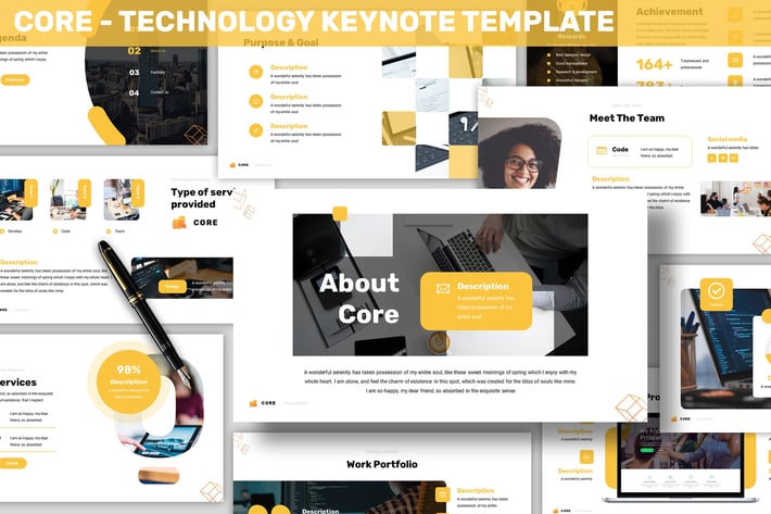 Core - Technology Keynote Template
