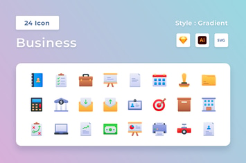 Business Gradient Icon