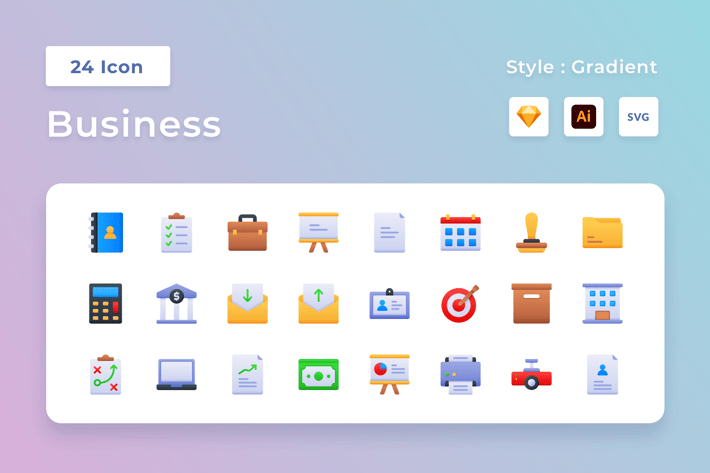 Business Gradient Icon