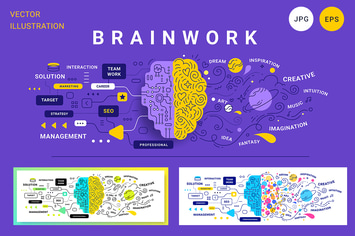 Creative human brain