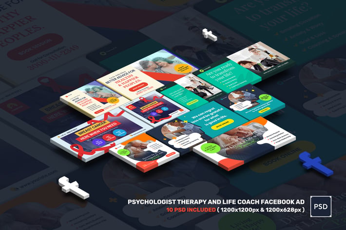 Psychologist Therapy and Life Coach Facebook Ad