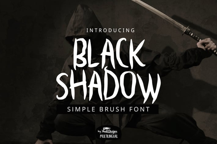 Black Shadow Font