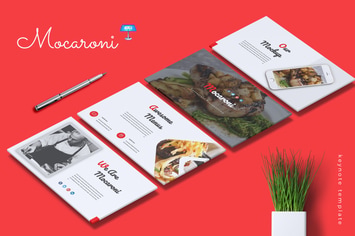MOCARONI - Restaurant & Food Keynote Template