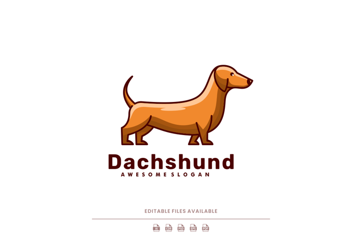 Dachshund Simple Logo