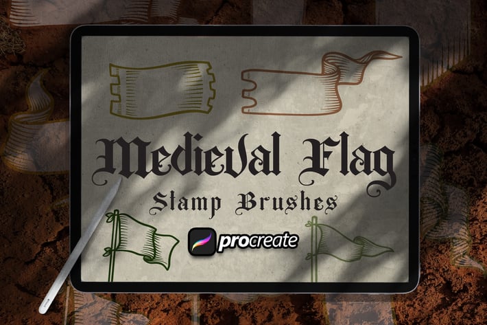 Medieval Heraldic Brush Stamp Procreate 