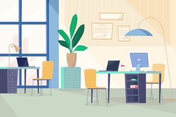 Programmers' Room - Illustration Background