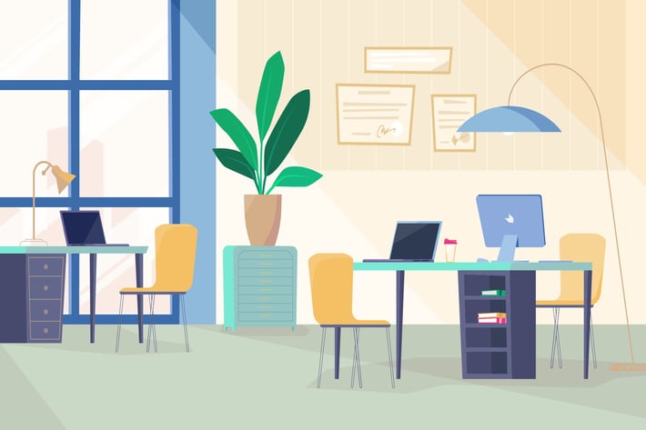 Programmers' Room - Illustration Background