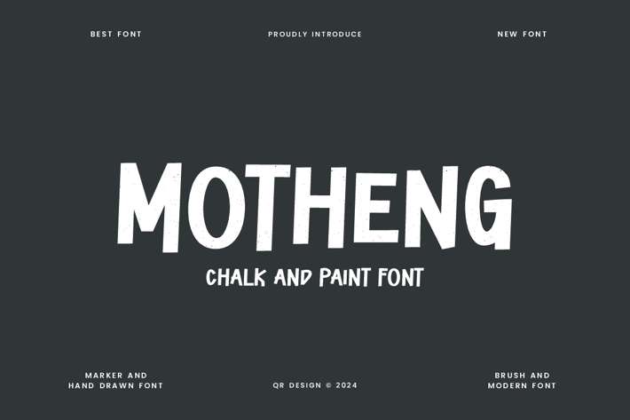 Motheng - Chalk & Paint Font
